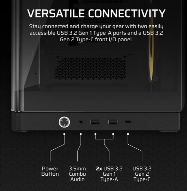 Façade avant — I/O panel